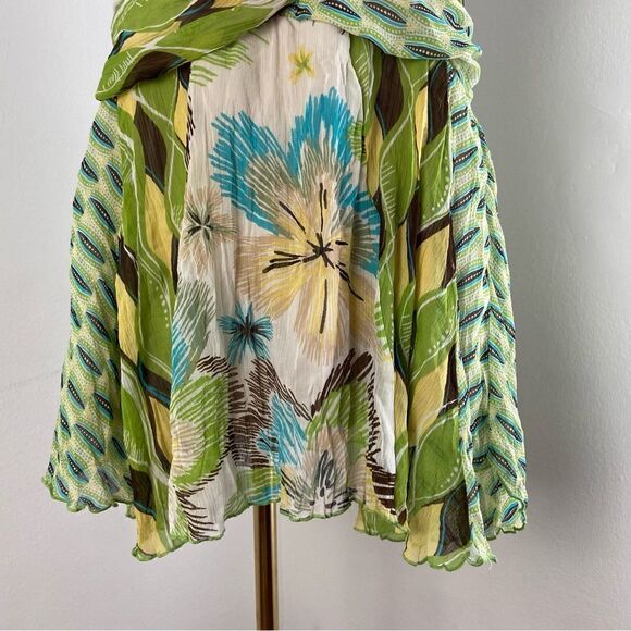 Bisou Bisou Y2K Halter Top Floral Whimsical Fairy Boho 70s Gypsy Hippie Large - Picture 10 of 13